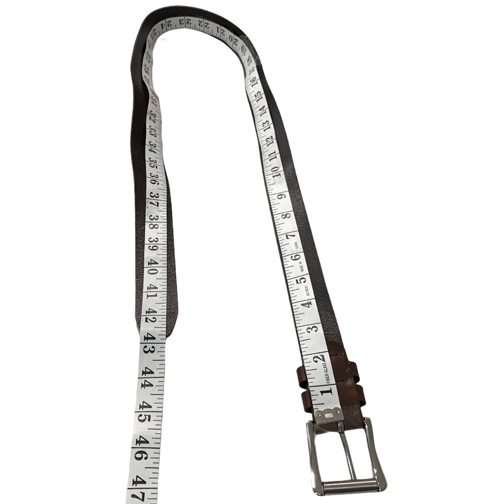 DOCKERS Jae Brown Leather Belt Sz 38 11D00215 - Picture 5 of 6